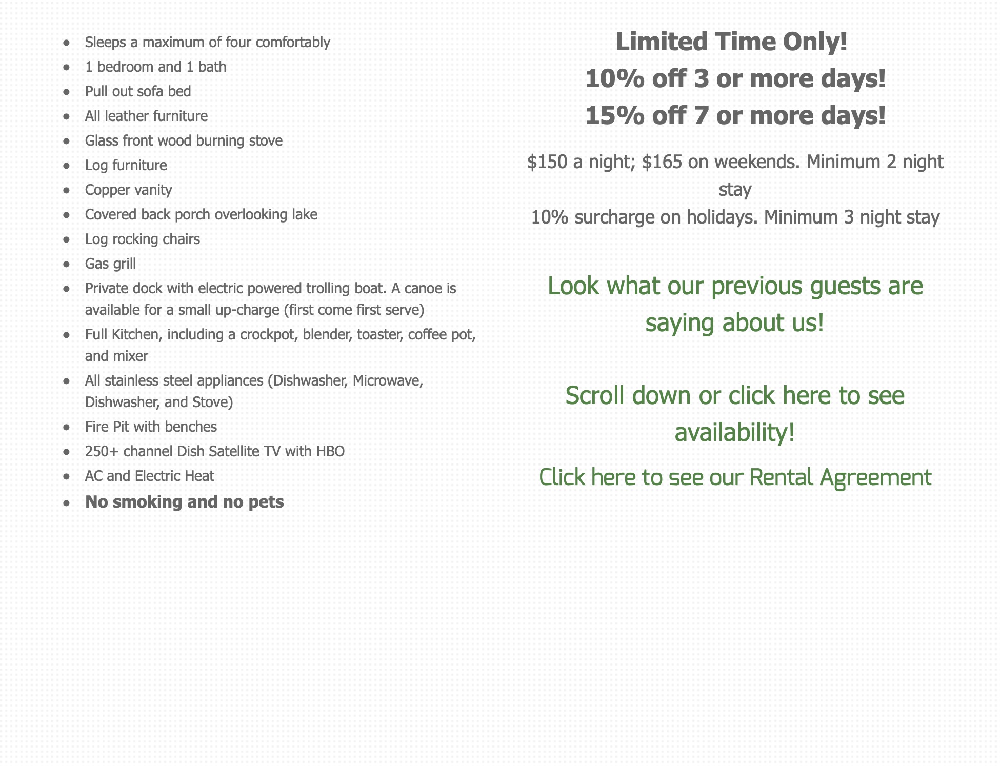 Screenshot of third website design